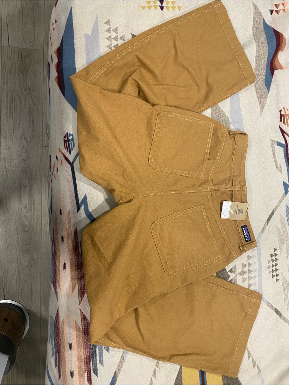 Patagonia Tan Wide Leg Women's Workwear Pants Point Reyes Canvas Pants